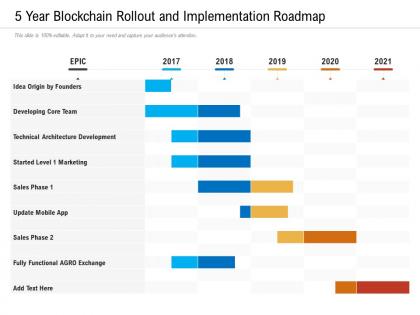 5 year blockchain rollout and implementation roadmap