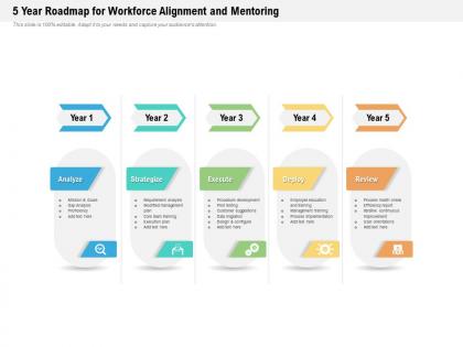 5 year roadmap for workforce alignment and mentoring