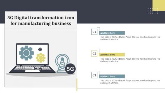 5g Digital Transformation Icon For Manufacturing Business