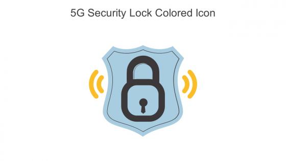 5G Security Lock Colored Icon In Powerpoint Pptx Png And Editable Eps Format