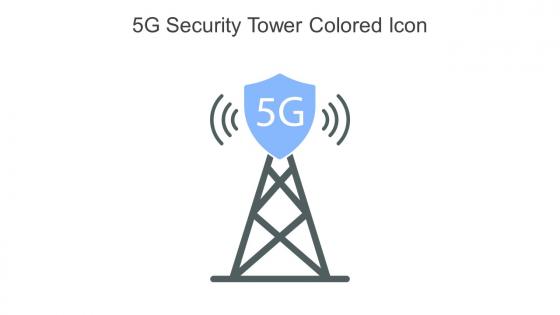 5G Security Tower Colored Icon In Powerpoint Pptx Png And Editable Eps Format