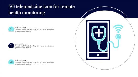 5G Telemedicine Icon For Remote Health Monitoring