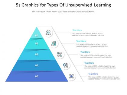 5s graphics for types of unsupervised learning infographic template