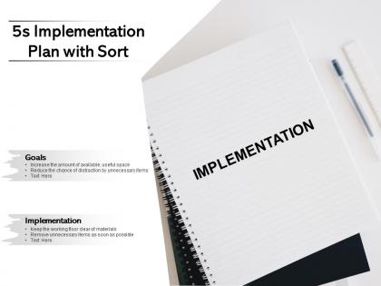 5s implementation plan with sort