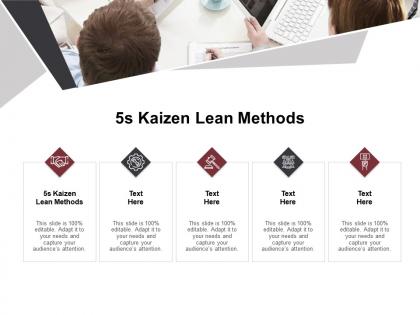 5s kaizen lean methods ppt powerpoint presentation pictures elements cpb