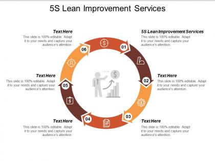 5s lean improvement services ppt powerpoint presentation diagram graph charts cpb