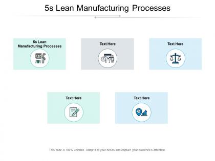 5s lean manufacturing processes ppt powerpoint presentation pictures brochure cpb