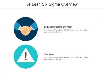 5s lean six sigma overview ppt powerpoint presentation pictures example cpb