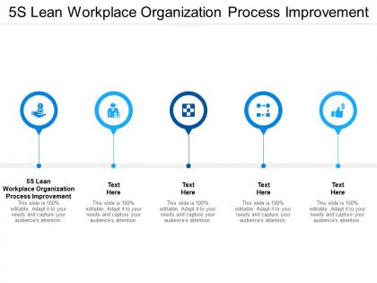5s lean workplace organization process improvement ppt powerpoint presentation summary graphics cpb