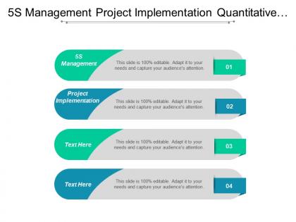 5s management project implementation quantitative qualitative risk analysis cpb