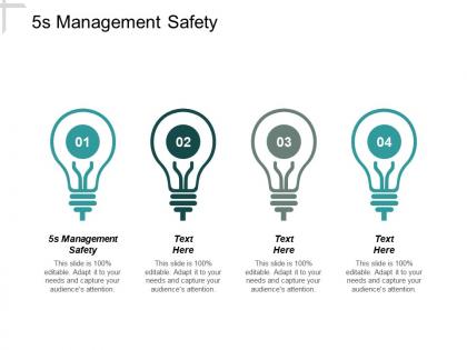 5s management safety ppt powerpoint presentation infographics shapes cpb