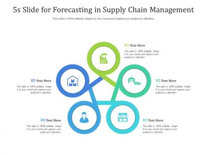5s slide for forecasting in supply chain management infographic template