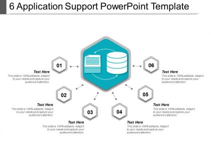 6 application support powerpoint template