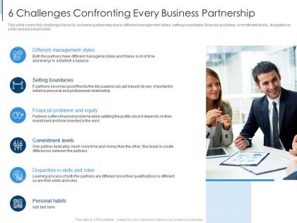 6 challenges confronting every business partnership effective partnership management customers