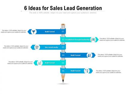 6 ideas for sales lead generation