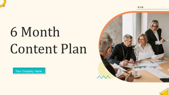6 Month Content Plan Powerpoint Ppt Template Bundles