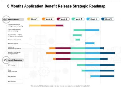 6 months application benefit release strategic roadmap