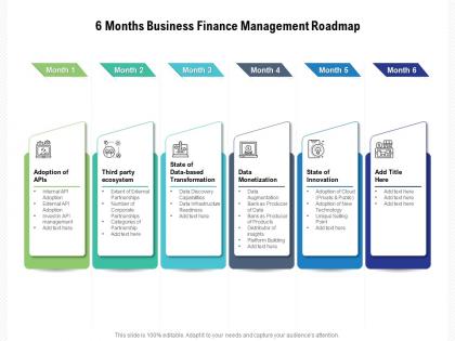 6 months business finance management roadmap