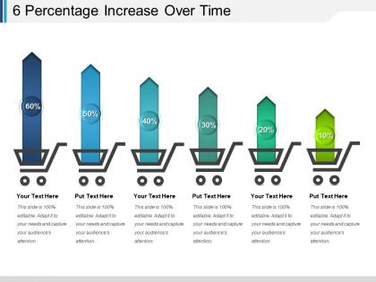6 percentage increase over time ppt background