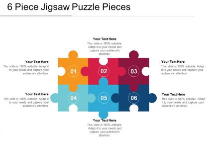 6 piece jigsaw puzzle pieces