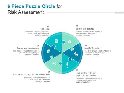 6 piece puzzle circle for risk assessment