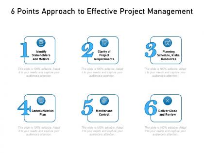 6 points approach to effective project management