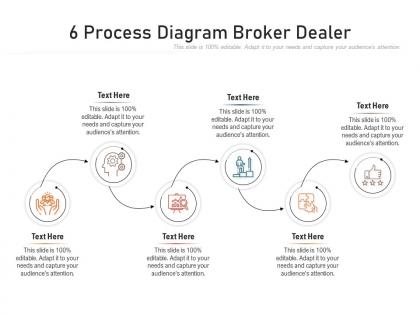 6 process diagram broker dealer infographic template