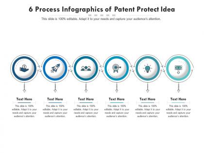 6 process of patent protect idea infographic template