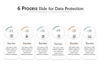 6 process slide for data protection infographic template