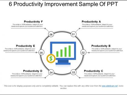 6 productivity improvement sample of ppt