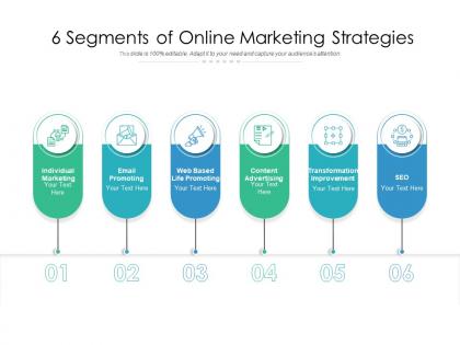 6 segments of online marketing strategies