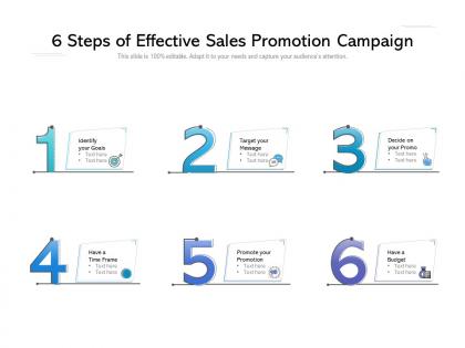 6 steps of effective sales promotion campaign