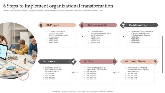 6 Steps To Implement Organizational Transformation