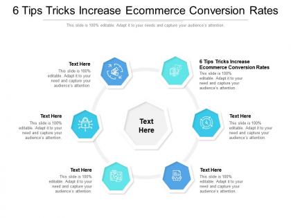6 tips tricks increase ecommerce conversion rates ppt powerpoint presentation show file cpb