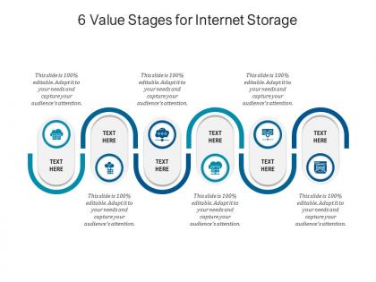 6 value stages for internet storage infographic template