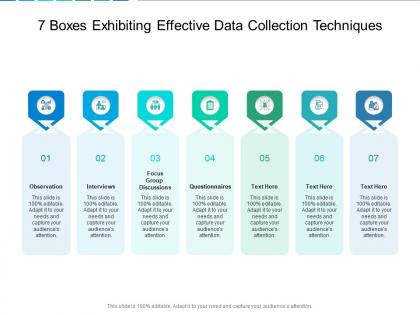 7 boxes exhibiting effective data collection techniques