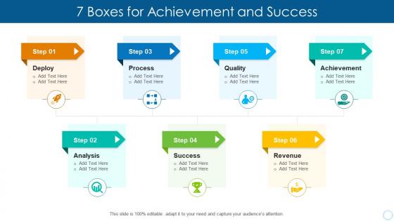 7 boxes for achievement and success