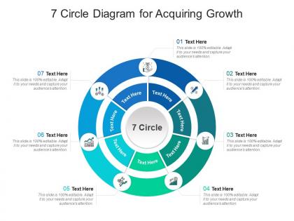 7 circle diagram for acquiring growth infographic template