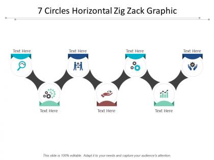 7 circles horizontal zig zack graphic