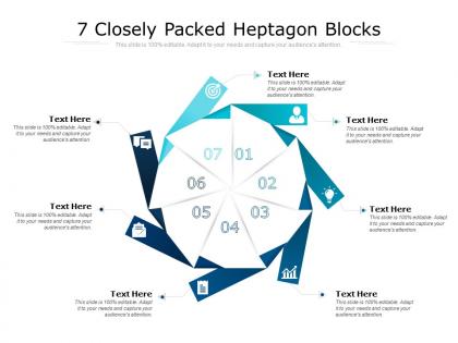 7 closely packed heptagon blocks