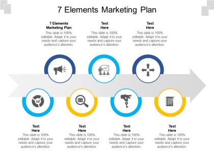 7 elements marketing plan ppt powerpoint presentation pictures slideshow cpb