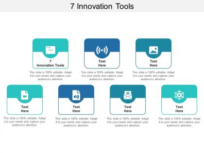 7 innovation tools ppt powerpoint presentation model brochure cpb