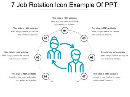 7 job rotation icon example of ppt