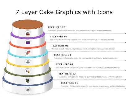 7 layer cake graphics with icons
