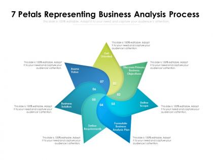 7 petals representing business analysis process