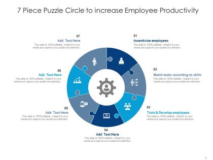 7 piece puzzle circle to increase employee productivity