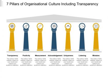 7 pillars of organisational culture including transparency