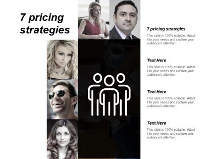 7 pricing strategies ppt powerpoint presentation pictures graphics example cpb