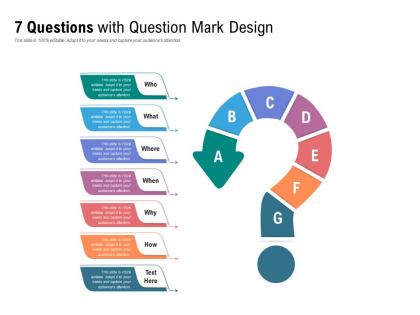 7 questions with question mark design