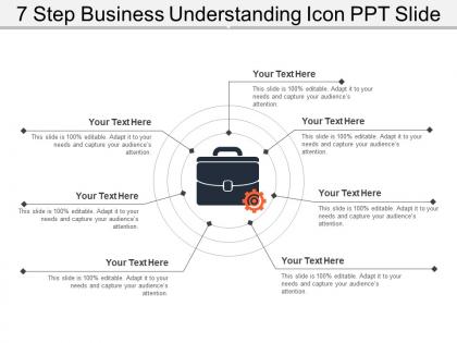 7 step business understanding icon ppt slide